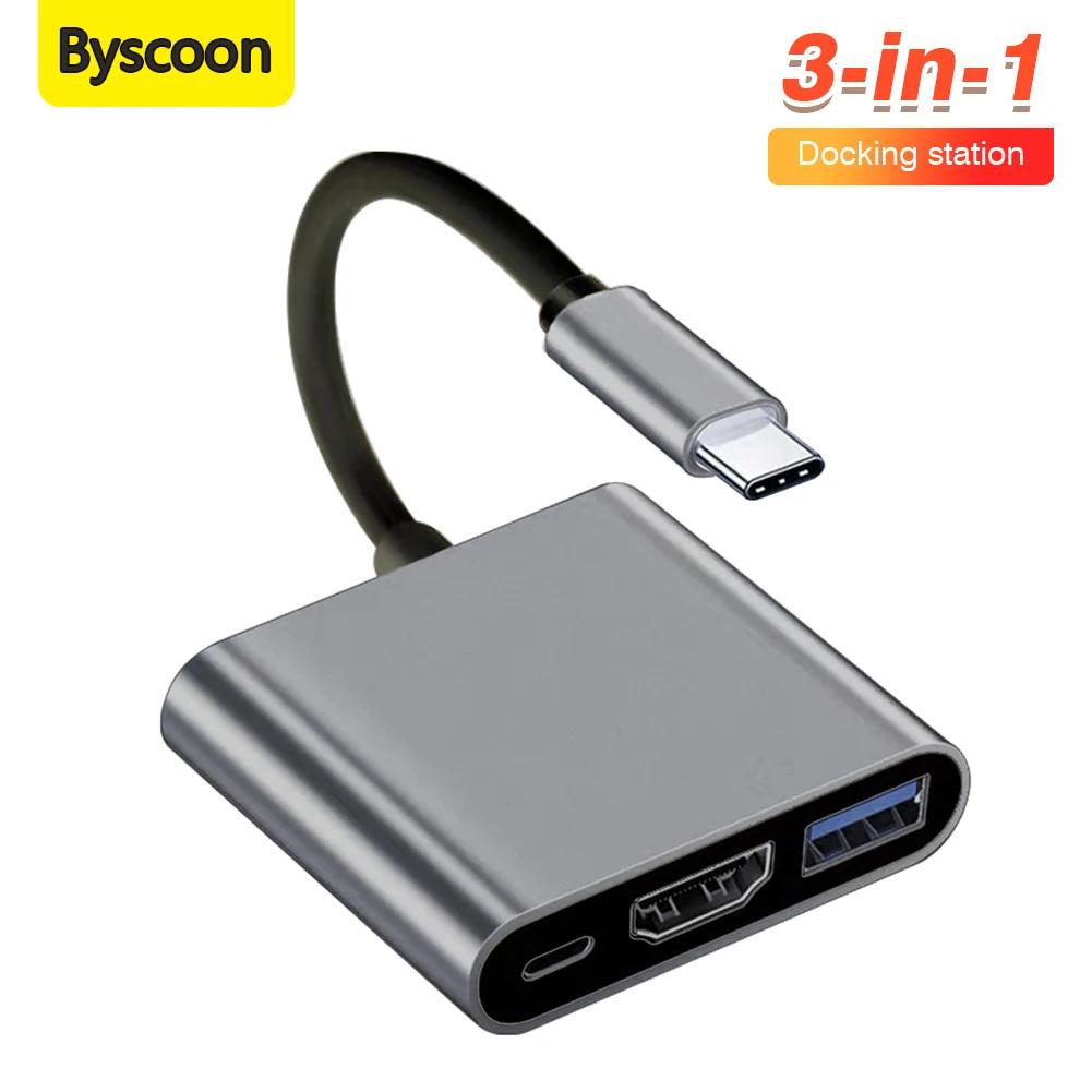 Byscoon CŸ HDMI ̺ ȯ, Ｚ OPPO, е Ʈ, ƺ, USB 3.0 CŸ HDMI, 4K USB  ̺, 3 in 1